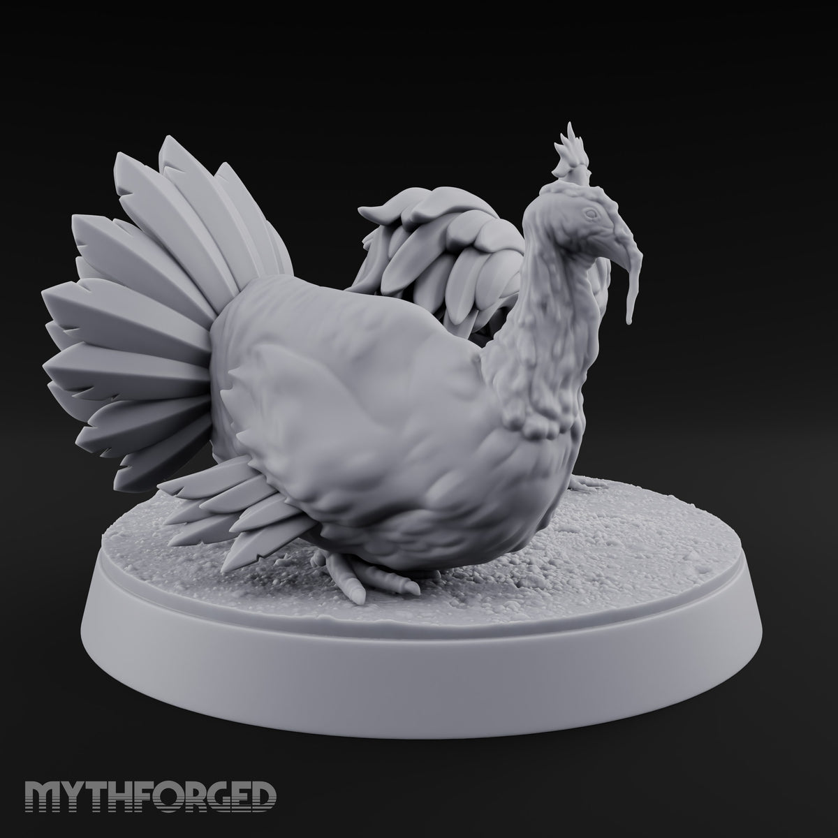 Crow Louder, Fan Wider Rooster and Turkey