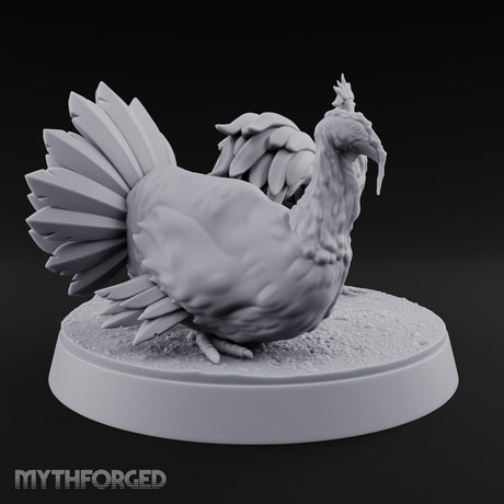 Crow Louder, Fan Wider Rooster and Turkey
