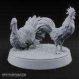 Crow Louder, Fan Wider Rooster and Turkey