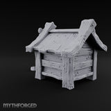 Chain Just Long Enough Wooden Farm Doghouse