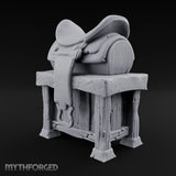 Rest Your Tack Here Wooden Saddle Stand with Saddle