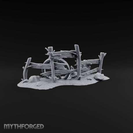 Milk Churn Mouse Broken Fence with Cartwheel