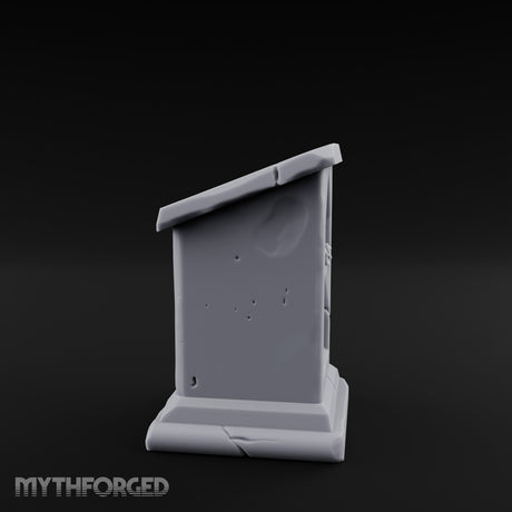 Fault-Split Base-Stepped Stone Lectern Book Rest Miniature for Dungeons and Dragons, Pathfinder or other TTRPGs