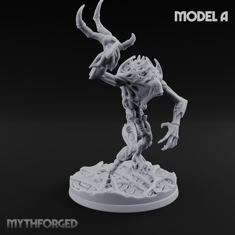 Horns Held High Star Spawn Seers A Miniature for Dungeons and Dragons, Pathfinder or other TTRPGs
