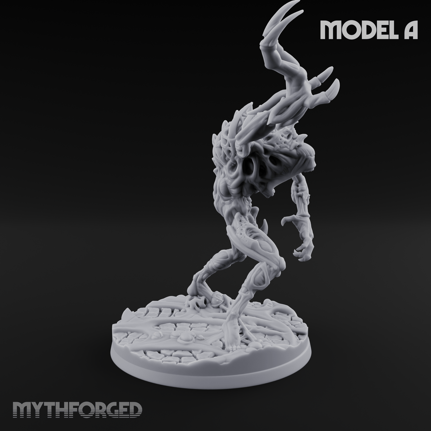 Horns Held High Star Spawn Seers A Miniature for Dungeons and Dragons, Pathfinder or other TTRPGs