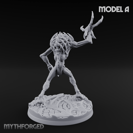 Horns Held High Star Spawn Seers A Miniature for Dungeons and Dragons, Pathfinder or other TTRPGs