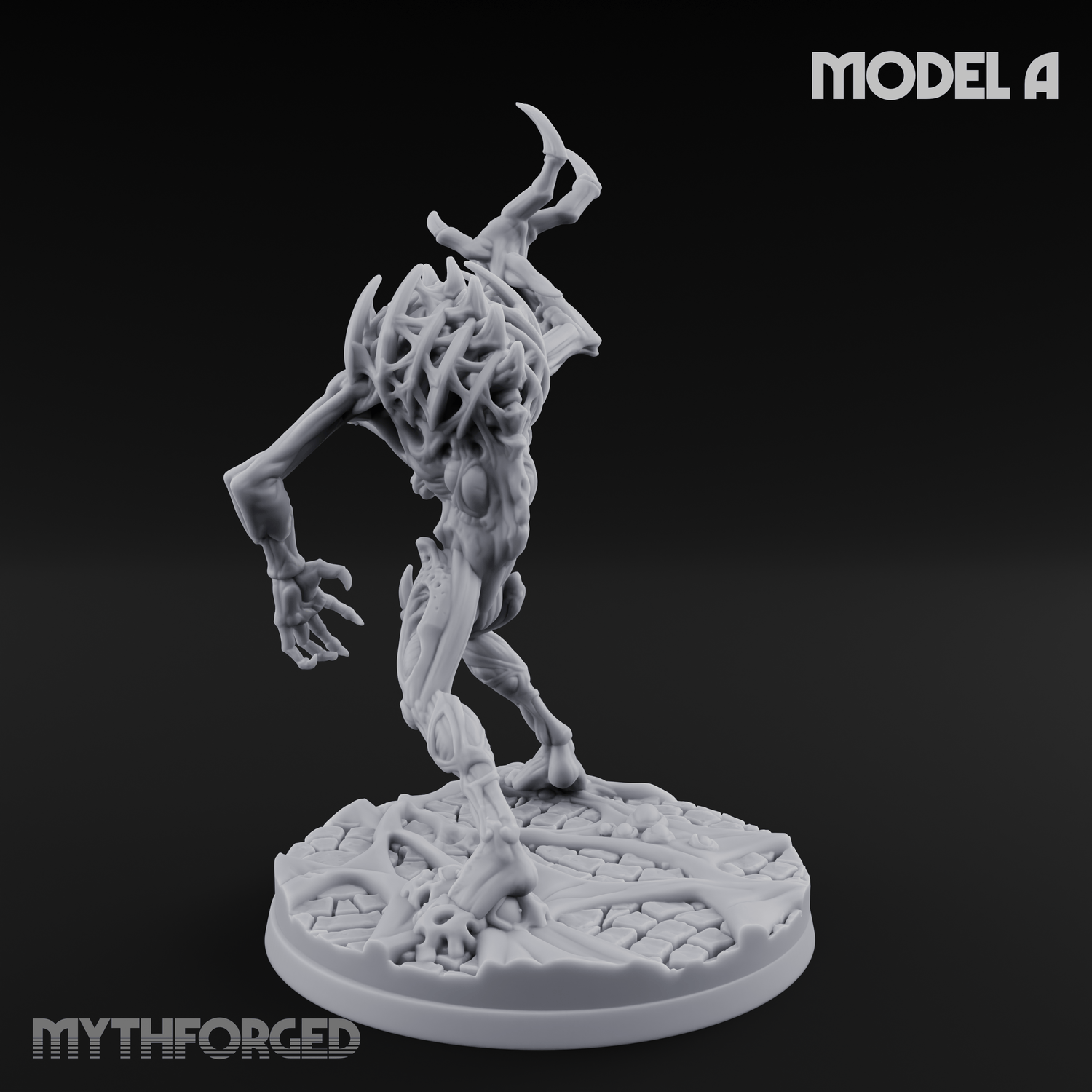 Horns Held High Star Spawn Seers A Miniature for Dungeons and Dragons, Pathfinder or other TTRPGs