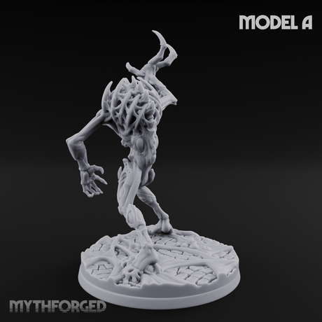 Horns Held High Star Spawn Seers A Miniature for Dungeons and Dragons, Pathfinder or other TTRPGs