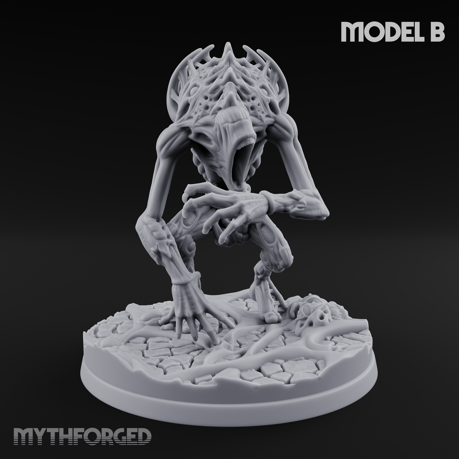 Horns Held High Star Spawn Seers Miniature for Dungeons and Dragons, Pathfinder or other TTRPGs