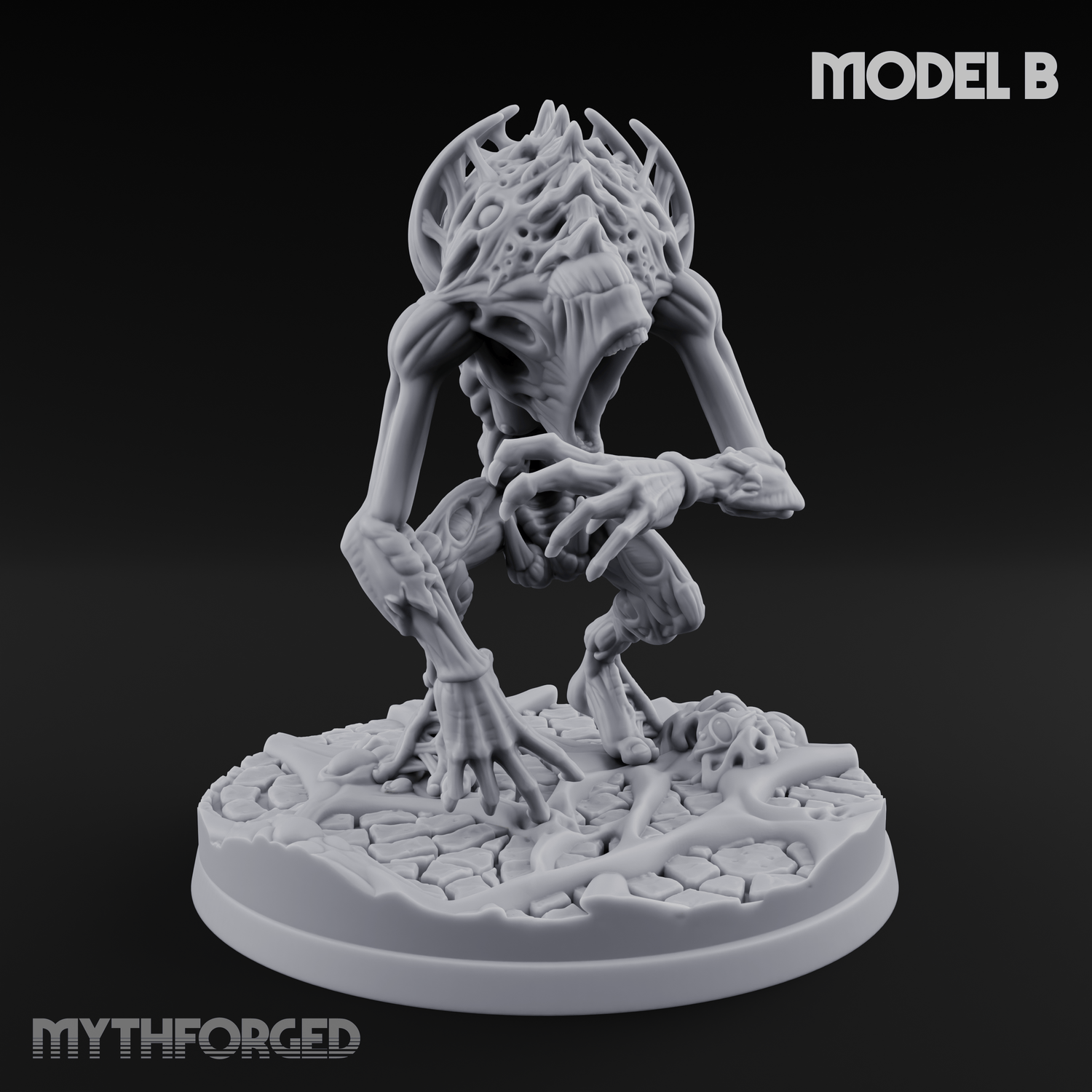 Horns Held High Star Spawn Seers Miniature for Dungeons and Dragons, Pathfinder or other TTRPGs