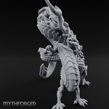 Coiling In Repose Lung Dragon Miniature for Dungeons and Dragons, Pathfinder or other TTRPGs