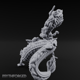 Coiling In Repose Lung Dragon Miniature for Dungeons and Dragons, Pathfinder or other TTRPGs