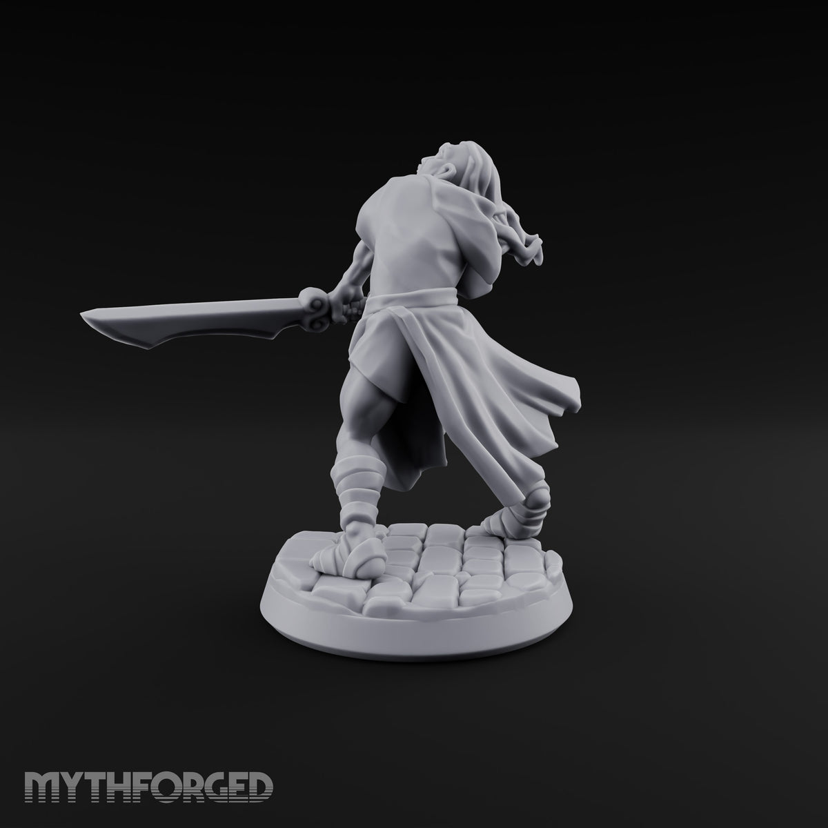 Hoods Up, Rite Begun Human Cultist A — Two-Handed Sword