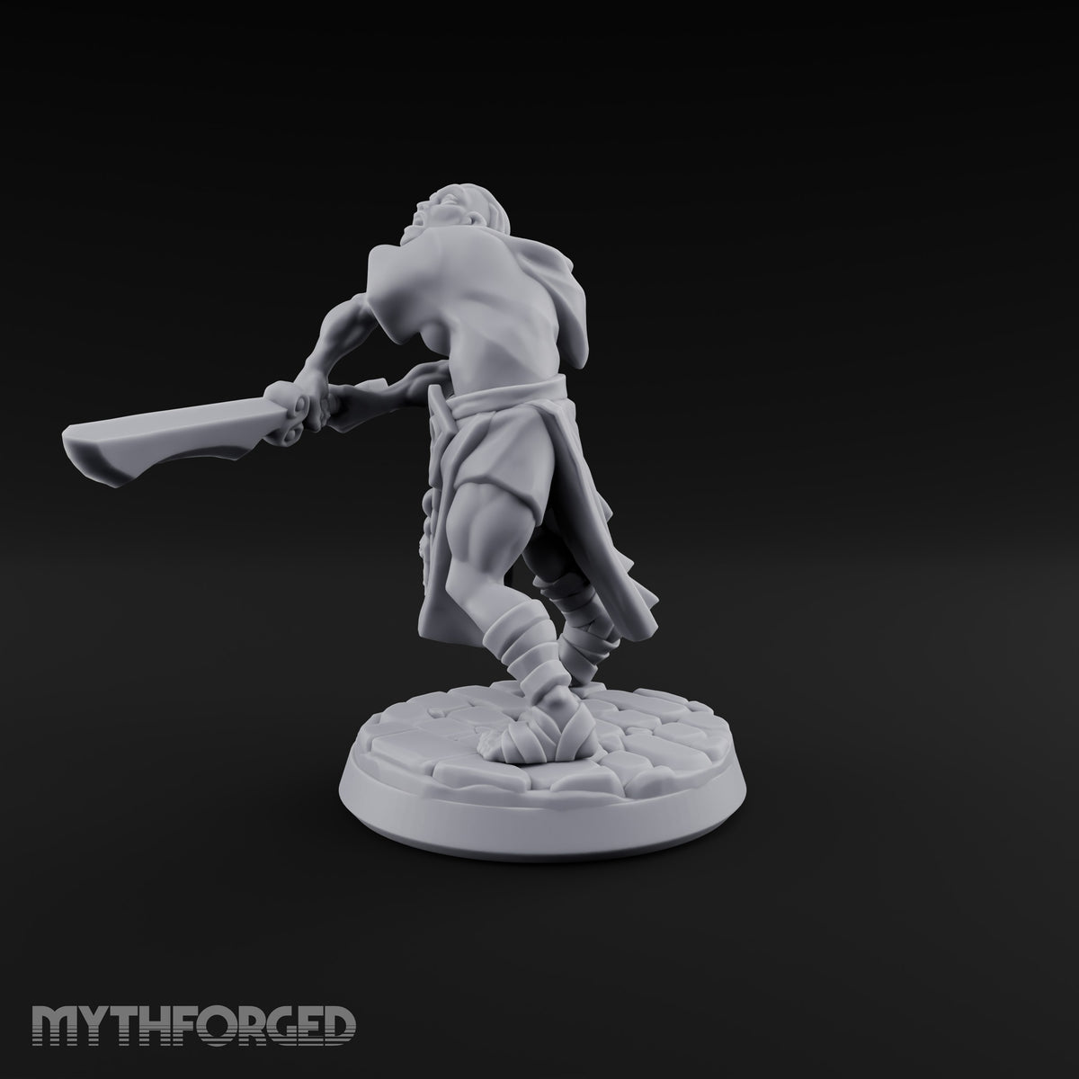 Hoods Up, Rite Begun Human Cultist A — Two-Handed Sword