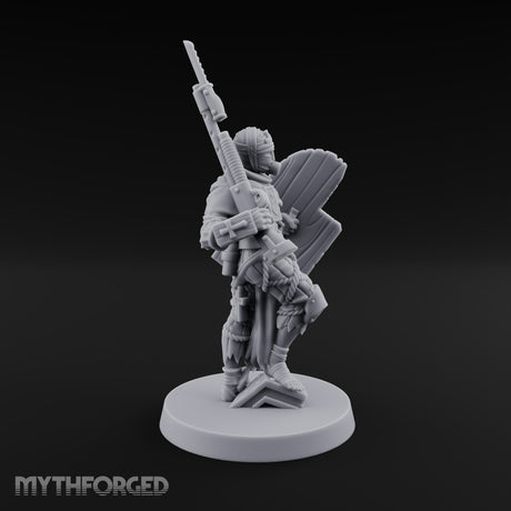 Faith Under Fire Human Pilgrim Gunners Miniature for Dungeons and Dragons, Pathfinder or other TTRPGs