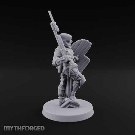 Faith Under Fire Human Pilgrim Gunners Miniature for Dungeons and Dragons, Pathfinder or other TTRPGs