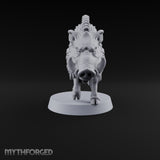 Running Wild Feral Beast and Elf Beastamer B Miniature for Dungeons and Dragons, Pathfinder or other TTRPGs