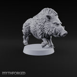 Running Wild Feral Beast and Elf Beastamer B Miniature for Dungeons and Dragons, Pathfinder or other TTRPGs