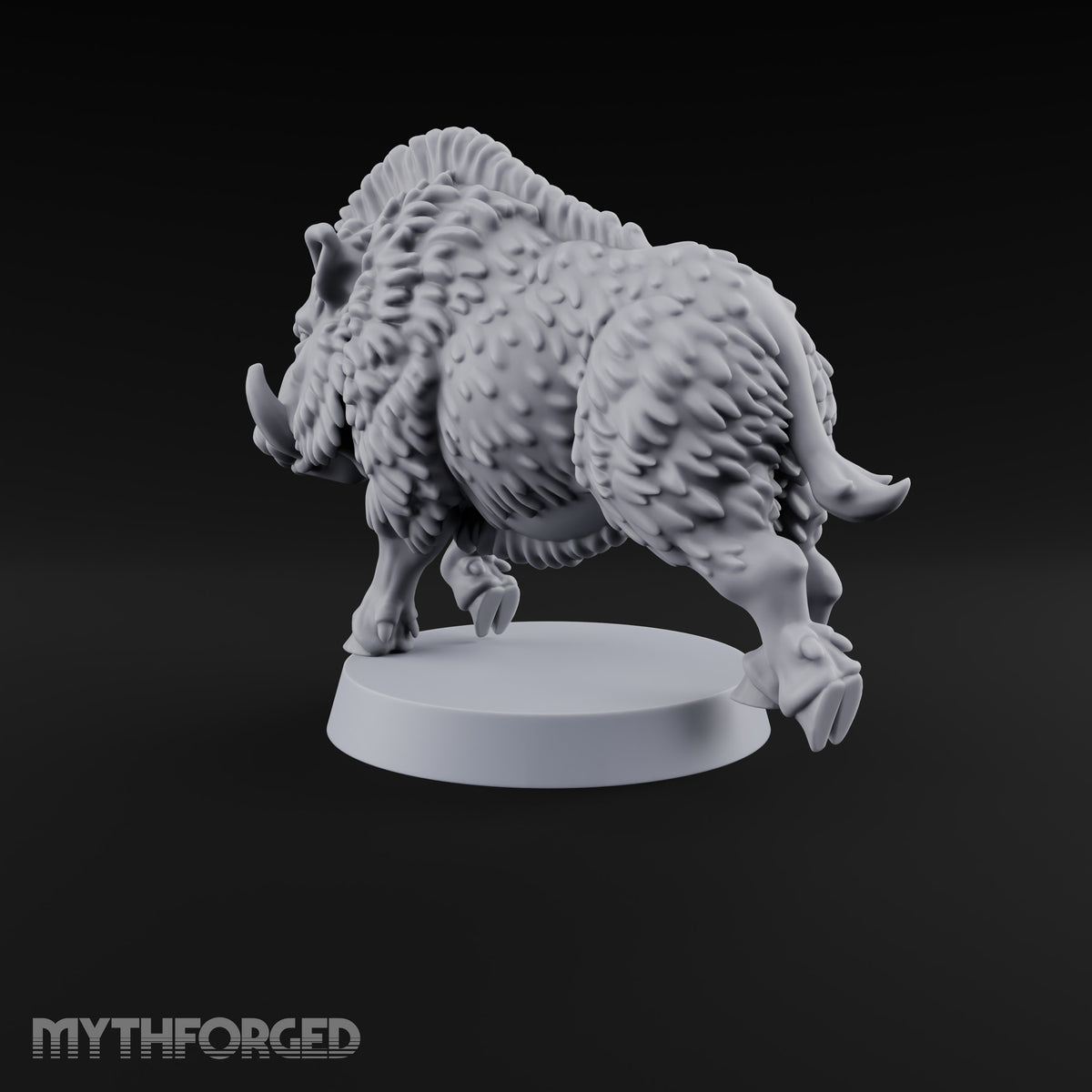 Running Wild Feral Beast and Elf Beastamer B Miniature for Dungeons and Dragons, Pathfinder or other TTRPGs
