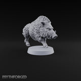 Running Wild Feral Beast and Elf Beastamer B Miniature for Dungeons and Dragons, Pathfinder or other TTRPGs
