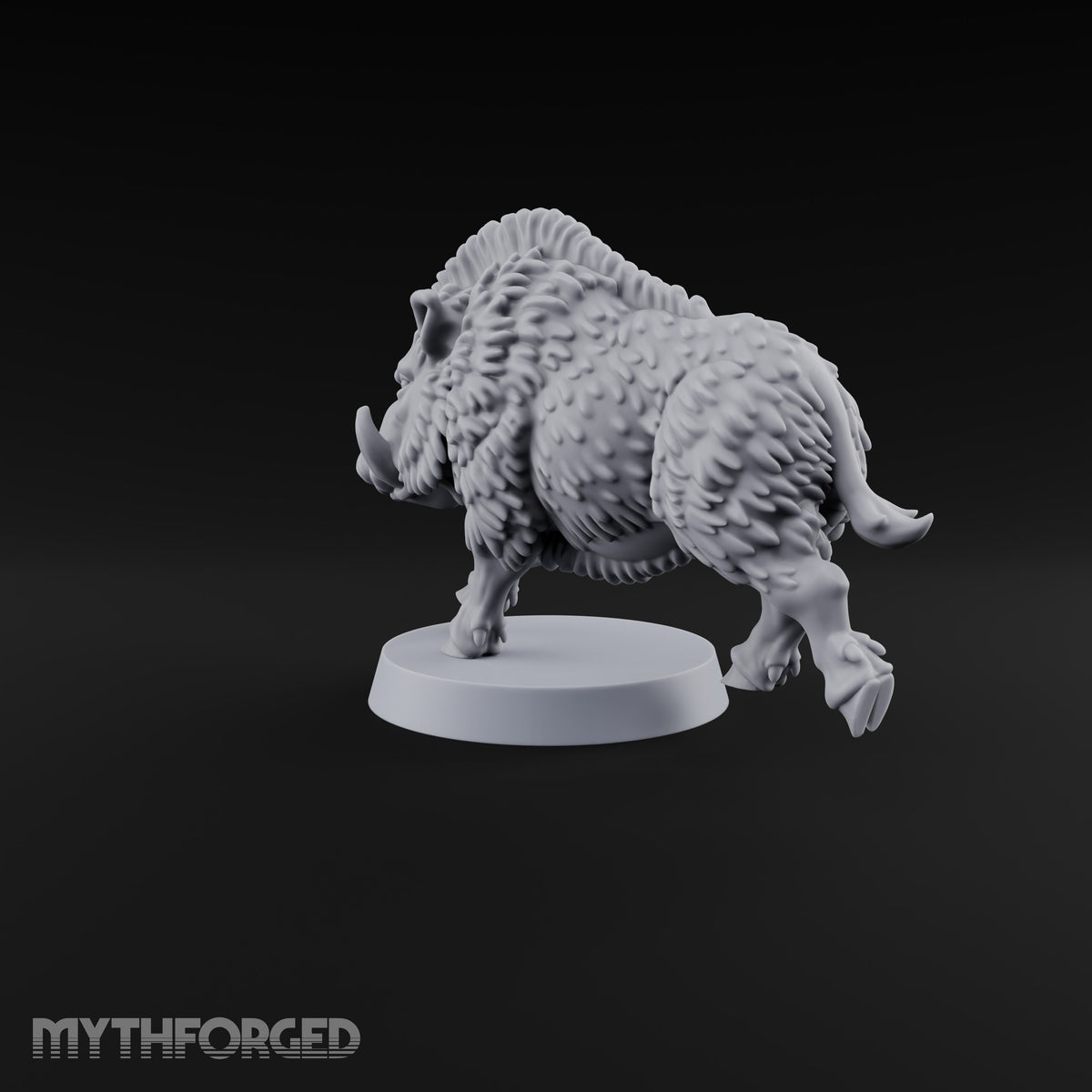 Running Wild Feral Beast and Elf Beastamer B Miniature for Dungeons and Dragons, Pathfinder or other TTRPGs