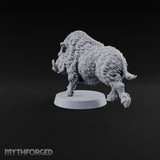 Running Wild Feral Beast and Elf Beastamer B Miniature for Dungeons and Dragons, Pathfinder or other TTRPGs