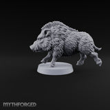 Running Wild Feral Beast and Elf Beastamer B Miniature for Dungeons and Dragons, Pathfinder or other TTRPGs