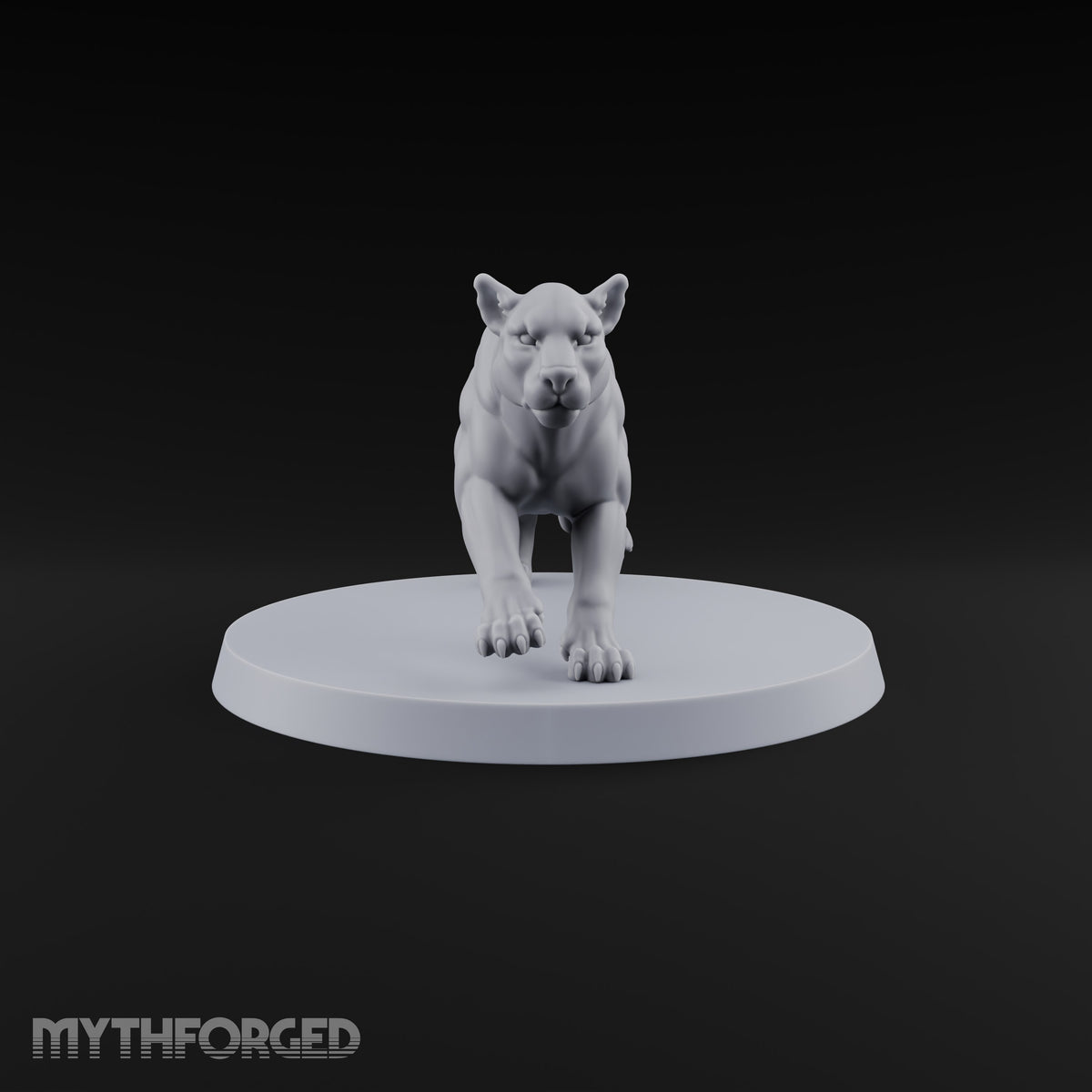 Running Wild Feral Beast and Elf Beastamer C Miniature for Dungeons and Dragons, Pathfinder or other TTRPGs