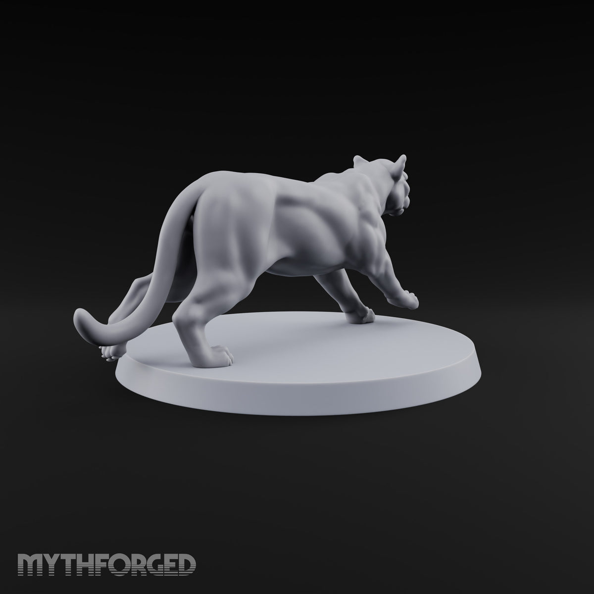 Running Wild Feral Beast and Elf Beastamer C Miniature for Dungeons and Dragons, Pathfinder or other TTRPGs