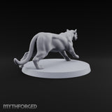 Running Wild Feral Beast and Elf Beastamer C Miniature for Dungeons and Dragons, Pathfinder or other TTRPGs