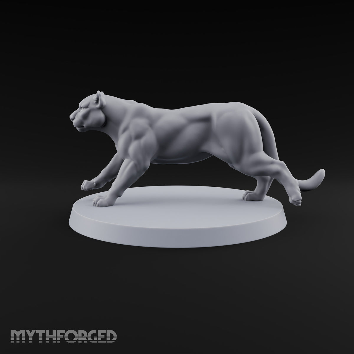 Running Wild Feral Beast and Elf Beastamer C Miniature for Dungeons and Dragons, Pathfinder or other TTRPGs