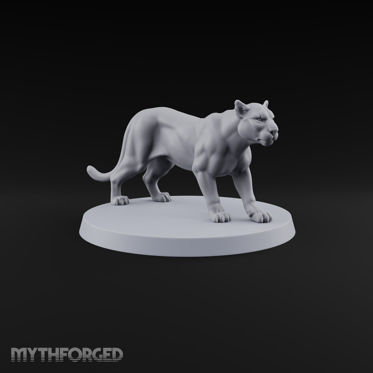 Running Wild Feral Beast and Elf Beastamer C Miniature for Dungeons and Dragons, Pathfinder or other TTRPGs