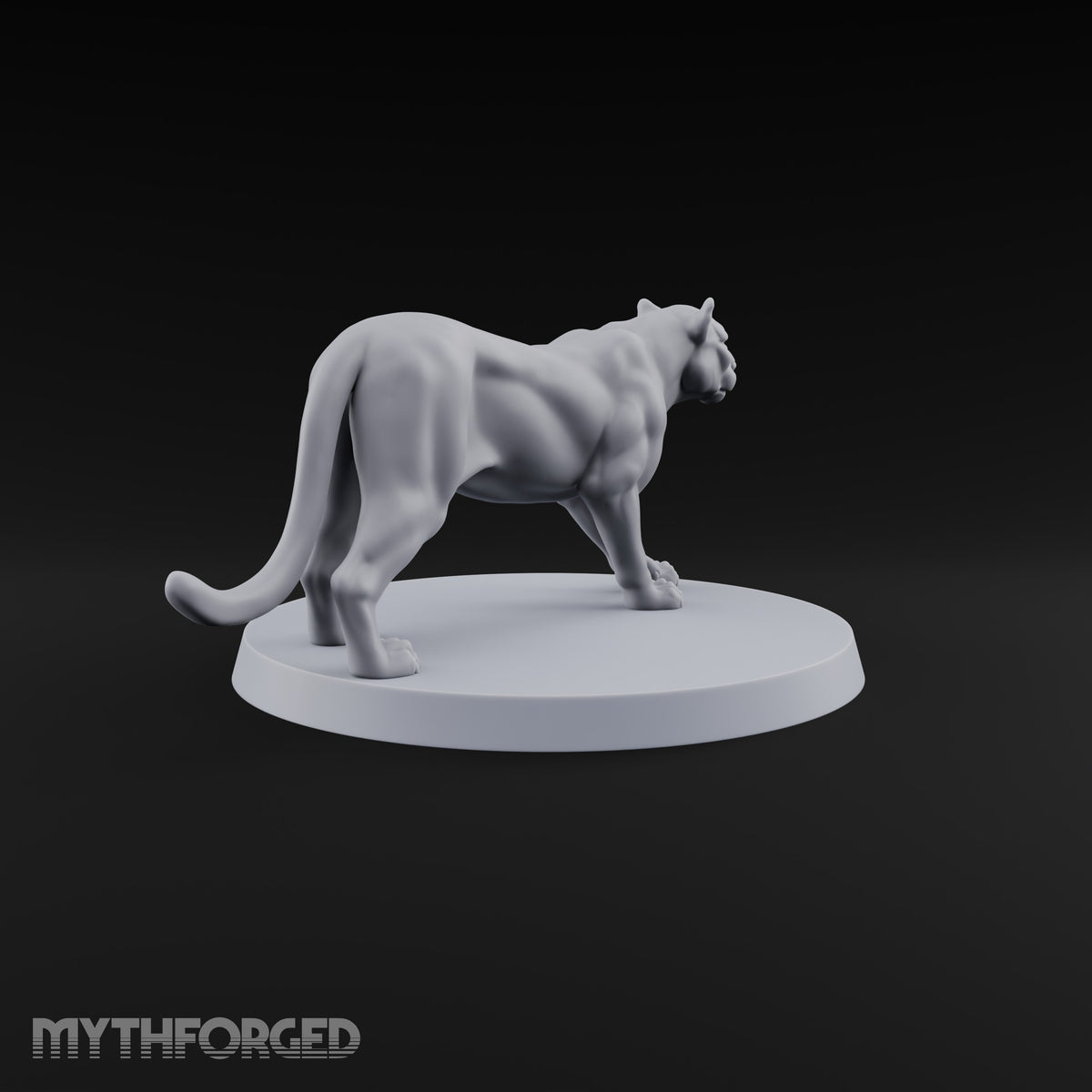 Running Wild Feral Beast and Elf Beastamer C Miniature for Dungeons and Dragons, Pathfinder or other TTRPGs