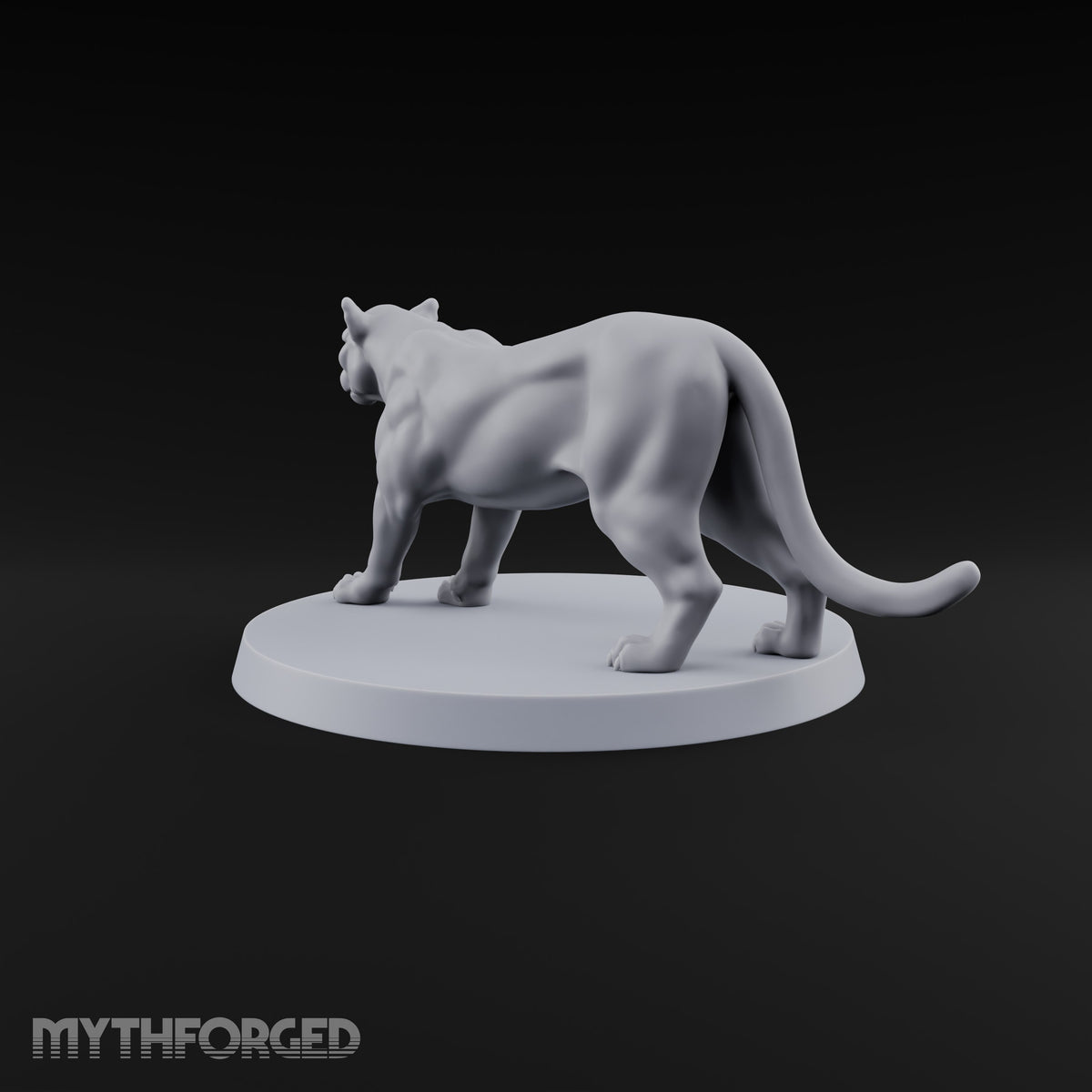 Running Wild Feral Beast and Elf Beastamer C Miniature for Dungeons and Dragons, Pathfinder or other TTRPGs