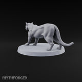 Running Wild Feral Beast and Elf Beastamer C Miniature for Dungeons and Dragons, Pathfinder or other TTRPGs