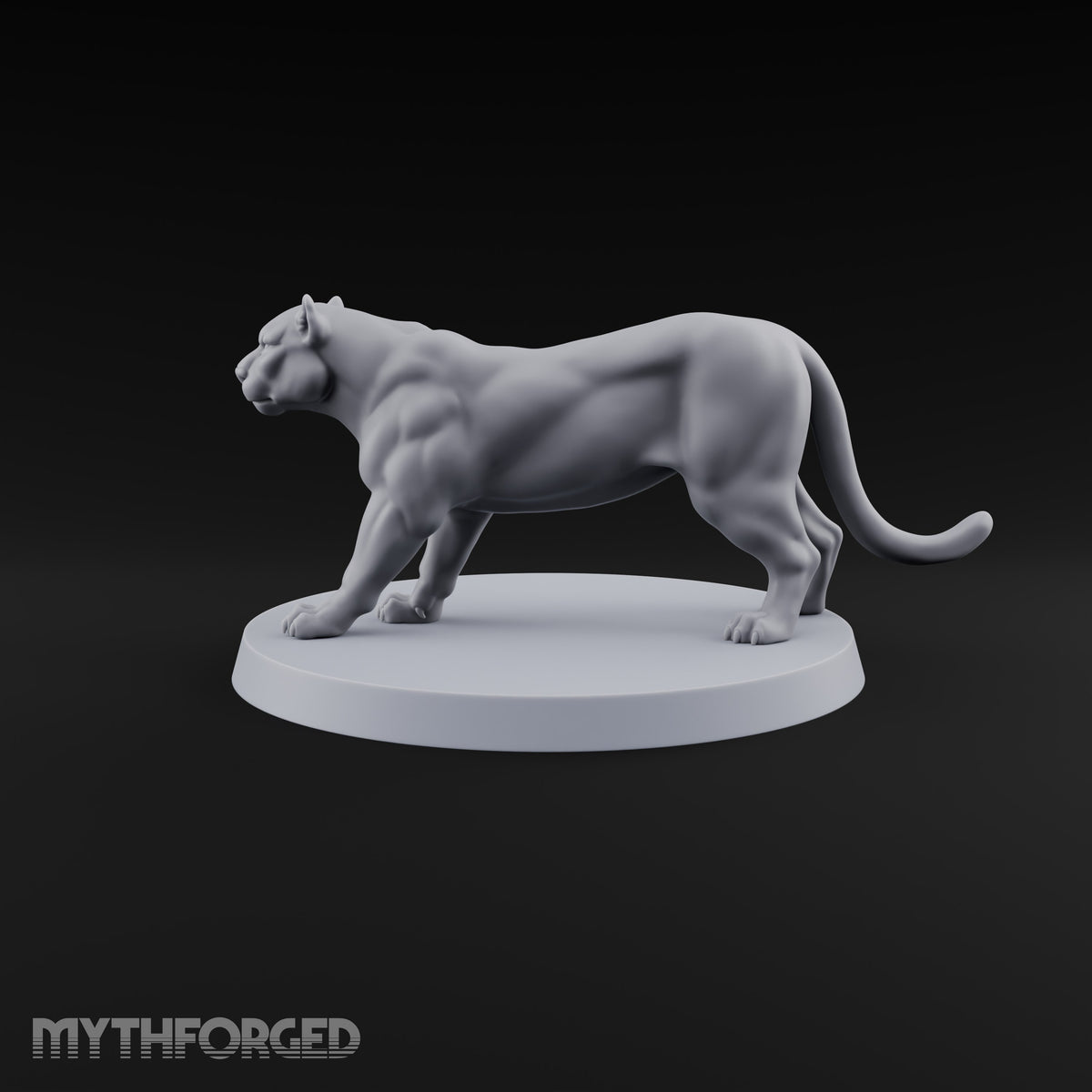Running Wild Feral Beast and Elf Beastamer C Miniature for Dungeons and Dragons, Pathfinder or other TTRPGs