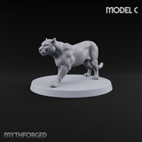Running Wild Feral Beast and Elf Beastamer C Miniature for Dungeons and Dragons, Pathfinder or other TTRPGs