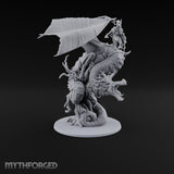 Swooping to Strike Elf Prince on Dragon Miniature for Dungeons and Dragons, Pathfinder or other TTRPGs