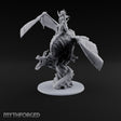 Swooping to Strike Elf Prince on Dragon Miniature for Dungeons and Dragons, Pathfinder or other TTRPGs
