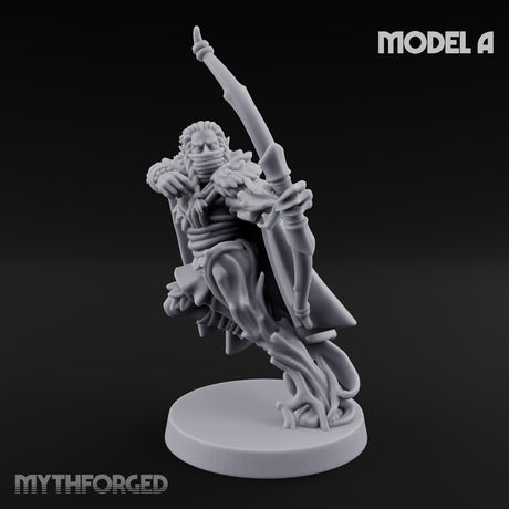 Hooded Bandit Crew Elf Bandits Miniature for Dungeons and Dragons, Pathfinder or other TTRPGs