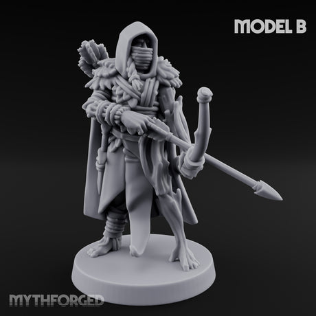 Hooded Bandit Crew Elf Bandits Miniature for Dungeons and Dragons, Pathfinder or other TTRPGs