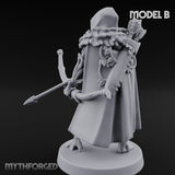 Hooded Bandit Crew Human Bandit B Miniature for Dungeons and Dragons, Pathfinder or other TTRPGs