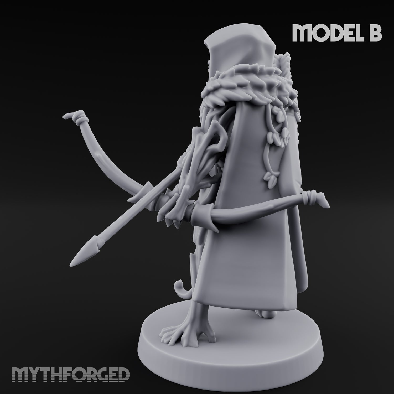 Hooded Bandit Crew Human Bandit B Miniature for Dungeons and Dragons, Pathfinder or other TTRPGs