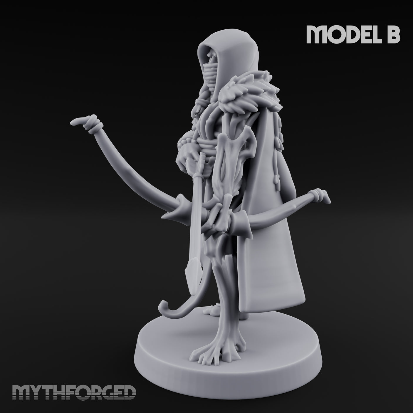 Hooded Bandit Crew Human Bandit B Miniature for Dungeons and Dragons, Pathfinder or other TTRPGs