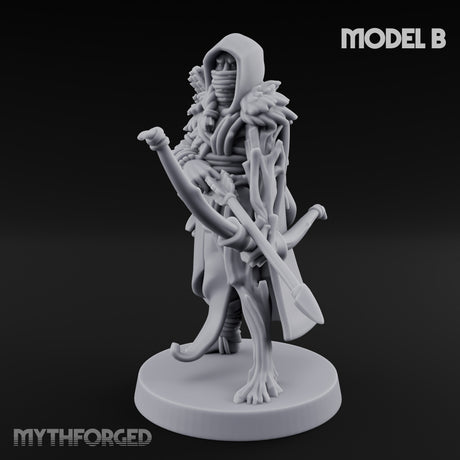 Hooded Bandit Crew Human Bandit B Miniature for Dungeons and Dragons, Pathfinder or other TTRPGs