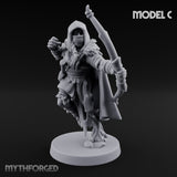 Hooded Bandit Crew Human Bandit C Miniature for Dungeons and Dragons, Pathfinder or other TTRPGs