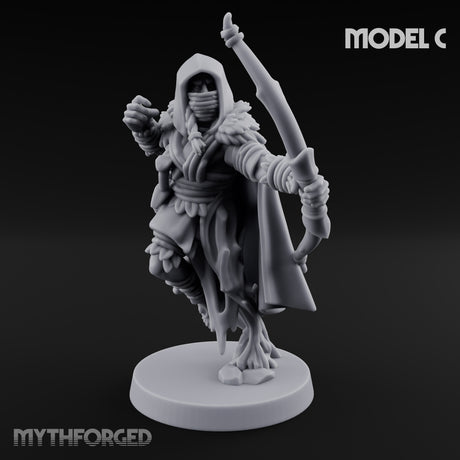 Hooded Bandit Crew Human Bandit C Miniature for Dungeons and Dragons, Pathfinder or other TTRPGs