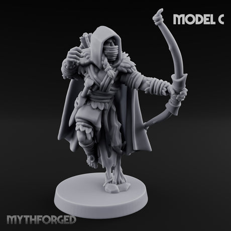 Hooded Bandit Crew Human Bandit C Miniature for Dungeons and Dragons, Pathfinder or other TTRPGs