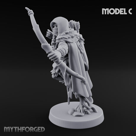 Hooded Bandit Crew Human Bandit C Miniature for Dungeons and Dragons, Pathfinder or other TTRPGs