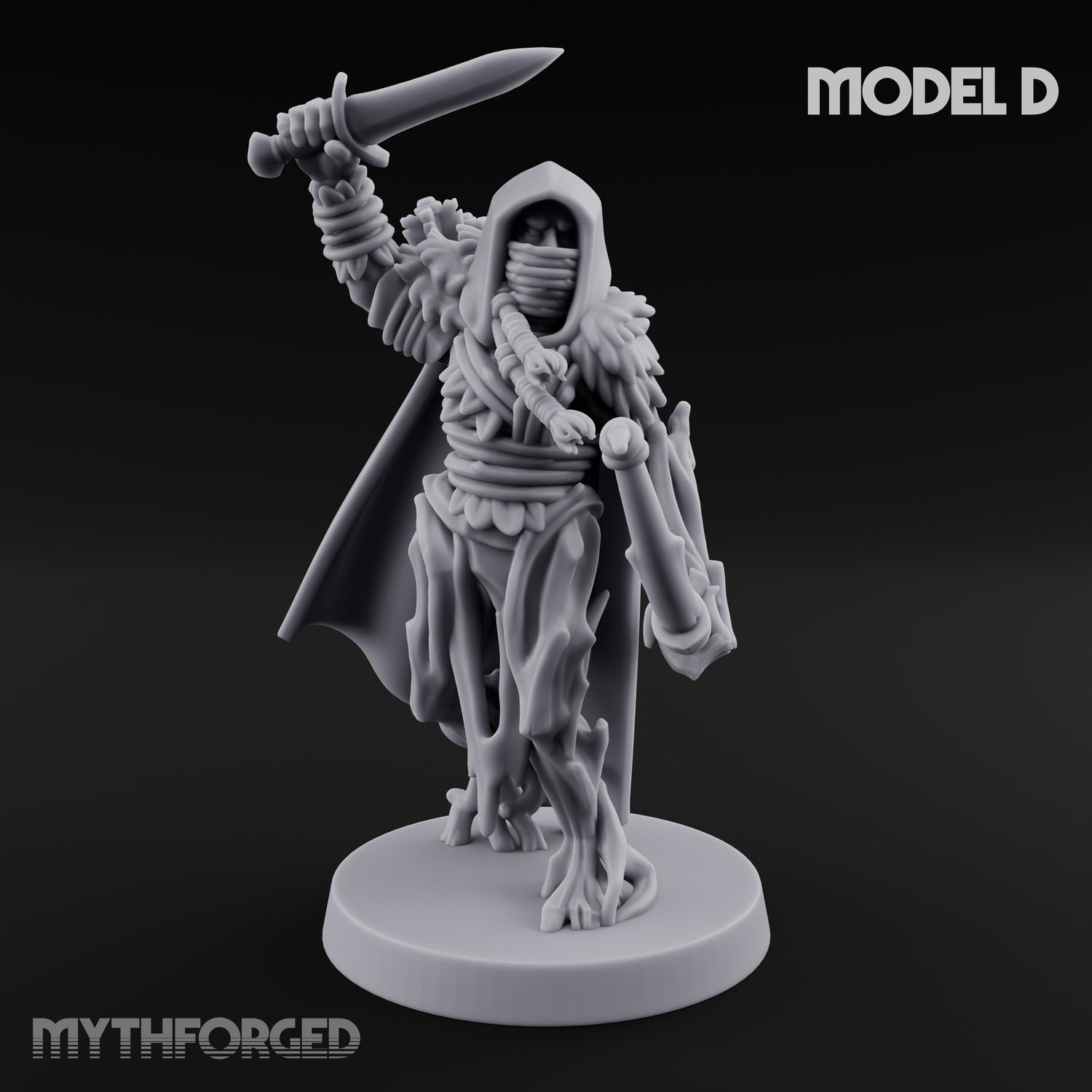 Hooded Bandit Crew Human Bandit D Miniature for Dungeons and Dragons, Pathfinder or other TTRPGs